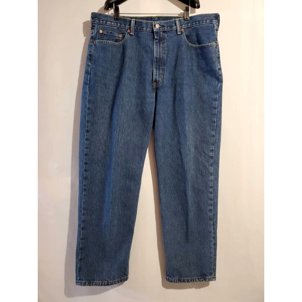 Levi's 550 Relaxed Fit Men's 40x30 Medium Wash Straight Leg Denim Blue Jeans - Picture 3 of 13